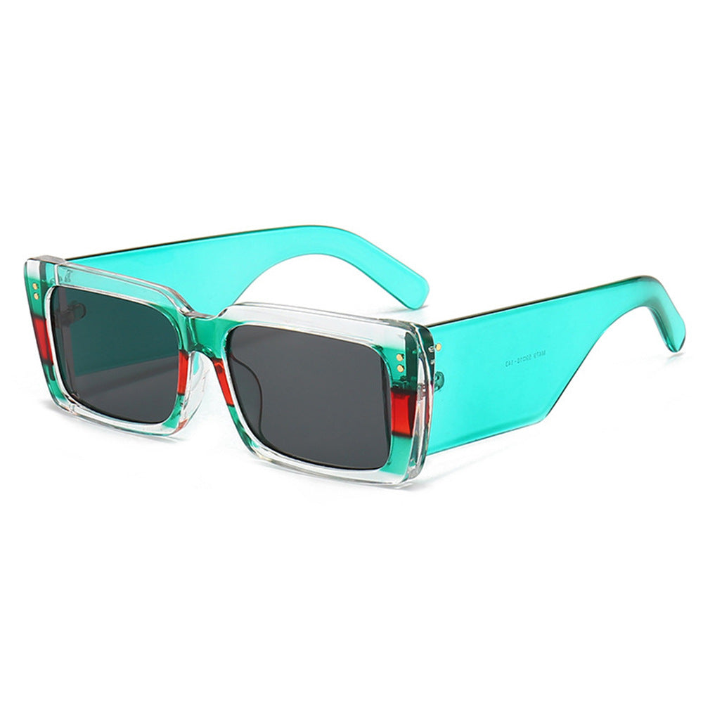 Wholesale Big Frame Square Thick Leg PC Sunglasses